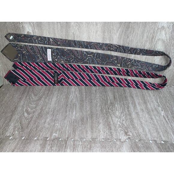 Set of 5 Men's Floral Tie Set Multicolor Designer Business Formal 5 Pc - Picture 11 of 13